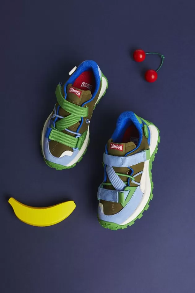 Fashion Camper Meerkleurige Sneaker Van Textiel/Leer