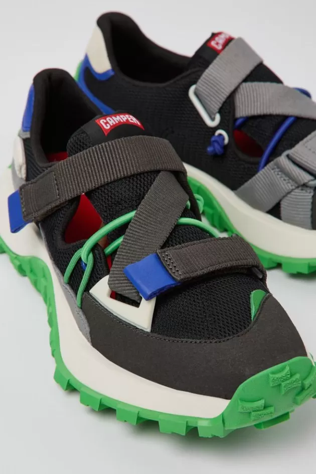 Outlet Camper Meerkleurige Sneaker Van Textiel/Leer Voor Dames