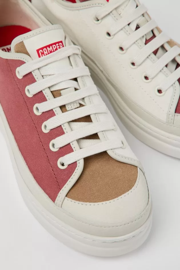 Cheap Camper Meerkleurige Sneaker Van Textiel/Leer Voor Dames