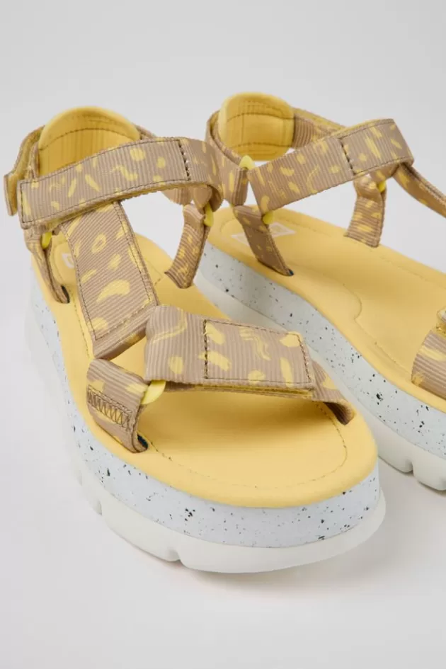 Shop Camper Meerkleurige Stoffen Damessandalen