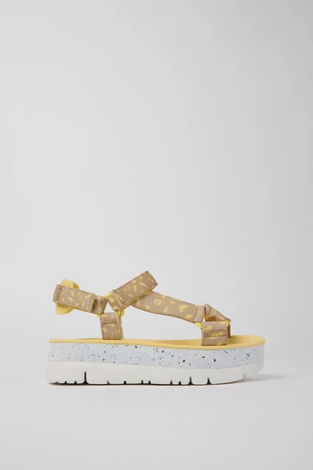 Shop Camper Meerkleurige Stoffen Damessandalen
