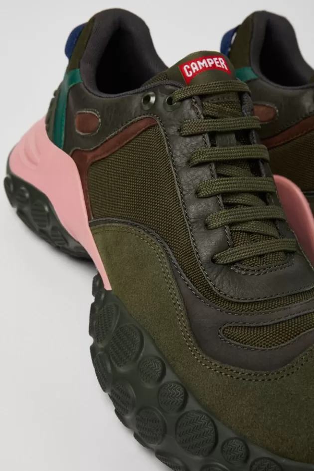 Shop Camper Meerkleurige Stoffen En Nubuck Herensneakers