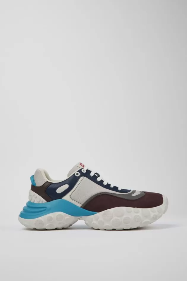 Flash Sale Camper Meerkleurige Stoffen En Nubuck Herensneakers