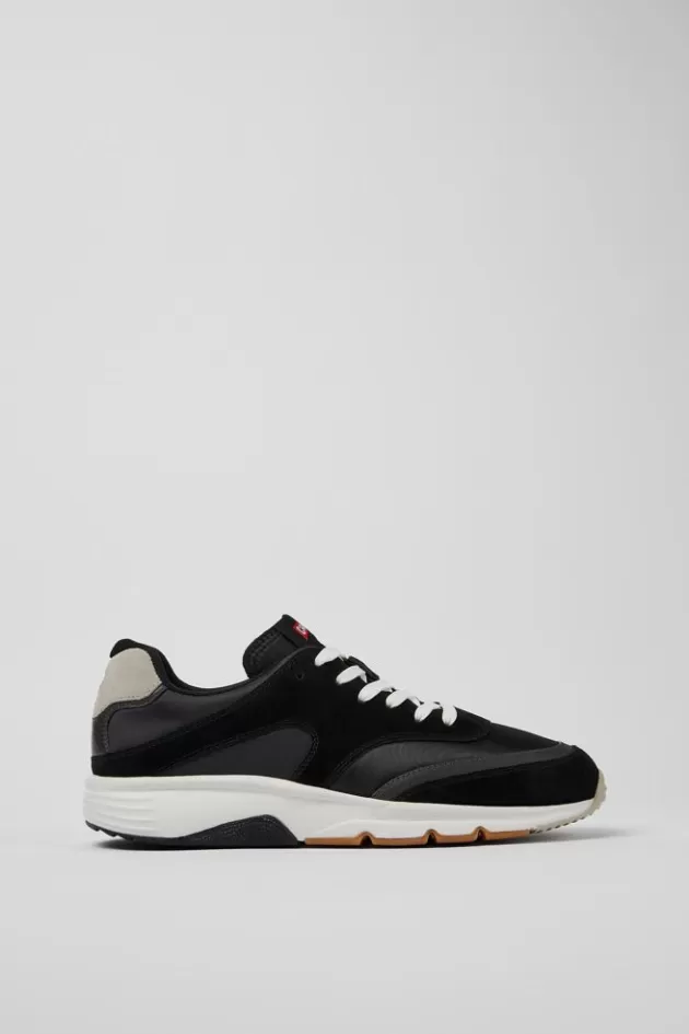 New Camper Meerkleurige Stoffen En Nubuck Herensneakers