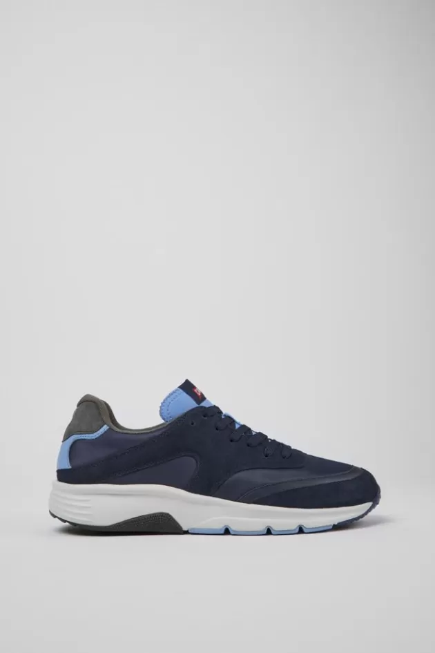 New Camper Meerkleurige Stoffen En Nubuck Herensneakers