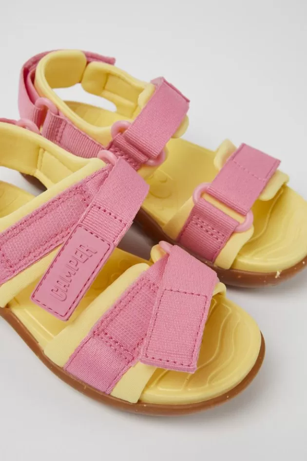 Store Camper Meerkleurige Stoffen Kindersandalen