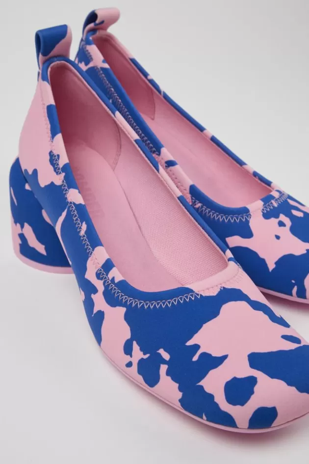 Online Camper Meerkleurige Textiel Damesballerina