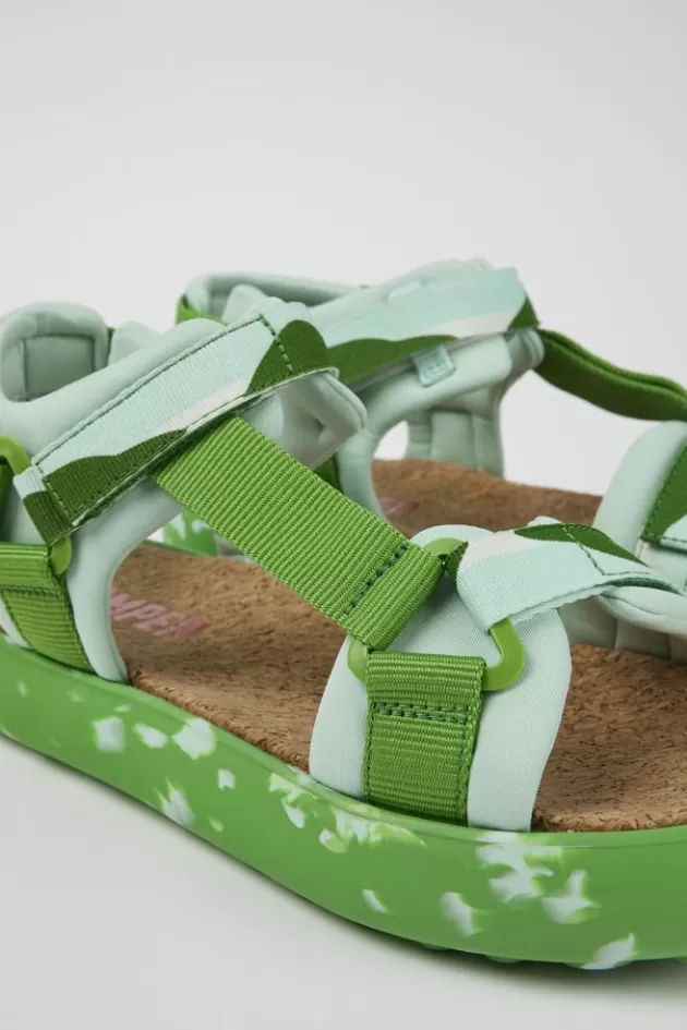 Online Camper Meerkleurige Textiel Sandaal Voor Heren