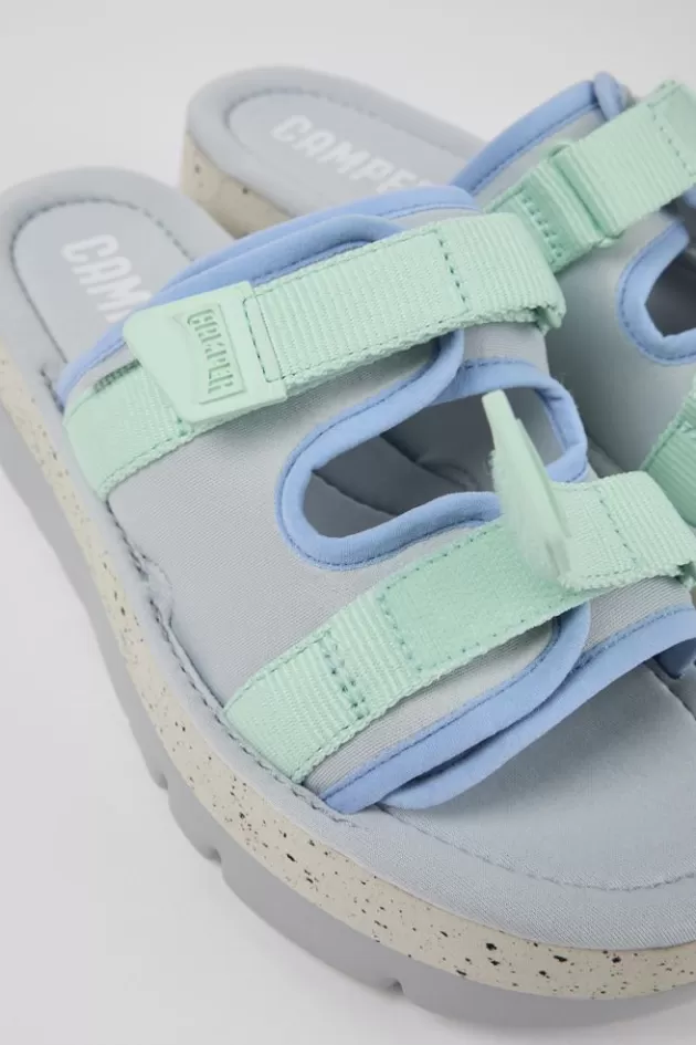 New Camper Meerkleurige Textiel Slipper Voor Dames