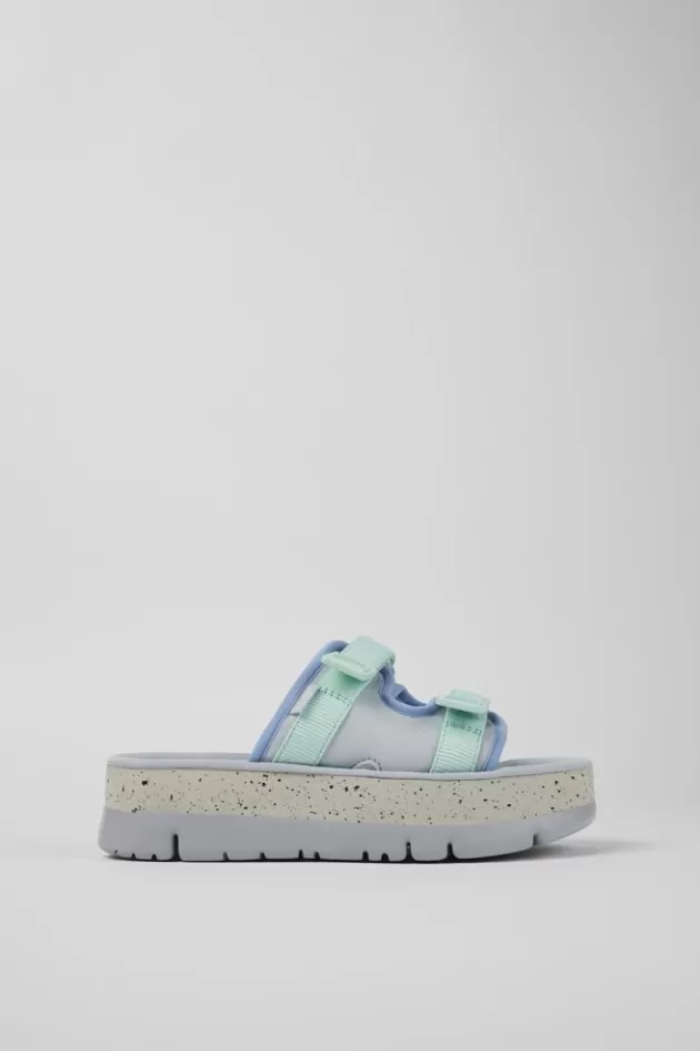 New Camper Meerkleurige Textiel Slipper Voor Dames