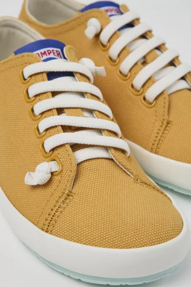 Store Camper Oranje Textiel Sneaker Voor Dames