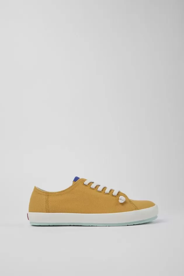 Store Camper Oranje Textiel Sneaker Voor Dames