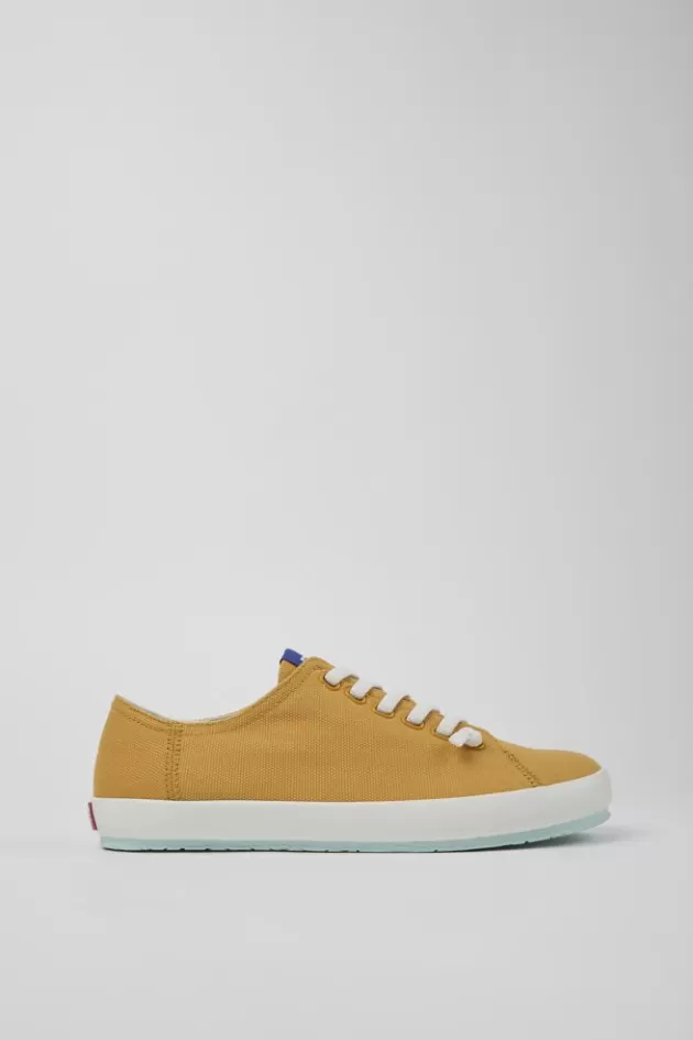 Fashion Camper Oranje Textiel Sneaker Voor Heren