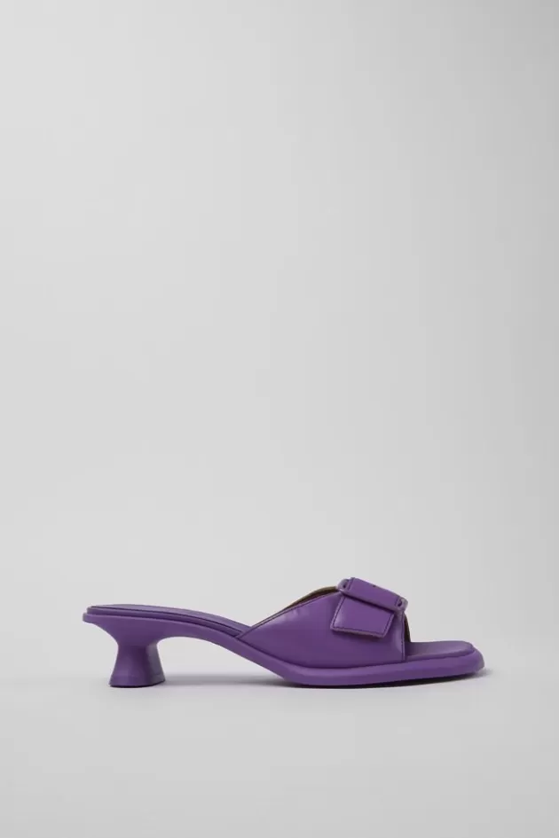 Discount Camper Paarse Leren Sandaal Voor Dames