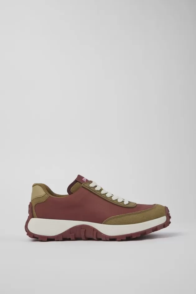 Flash Sale Camper Rode Damessneaker Van Textiel/Nubuck