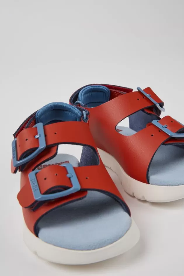 Discount Camper Rode Leren Kindersandalen
