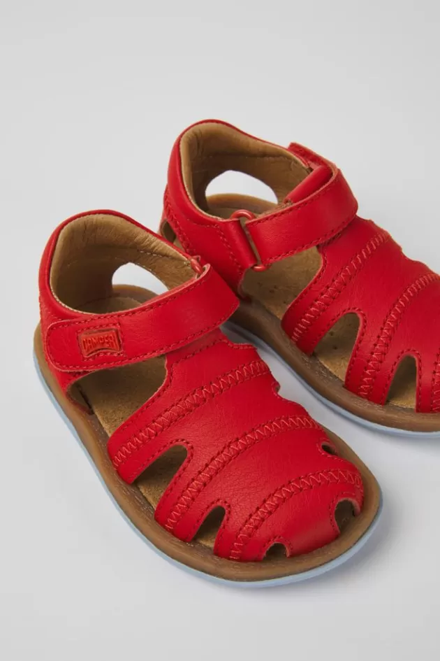 New Camper Rode Leren Kindersandalen