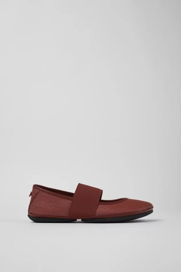 Outlet Camper Rode Leren Mary Jane-Schoen Voor Dames