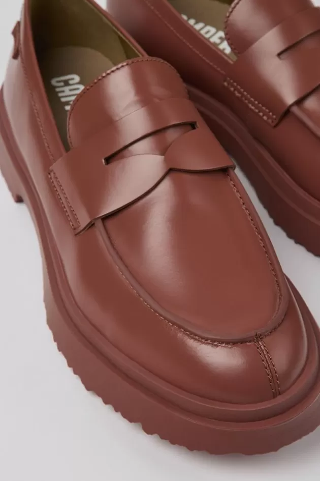 Shop Camper Rode Leren Mocassin Voor Heren