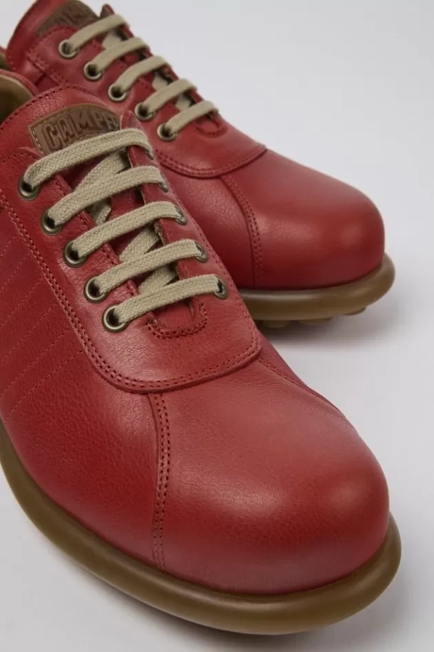 Flash Sale Camper Rode Leren Oxford Sneaker Voor Heren