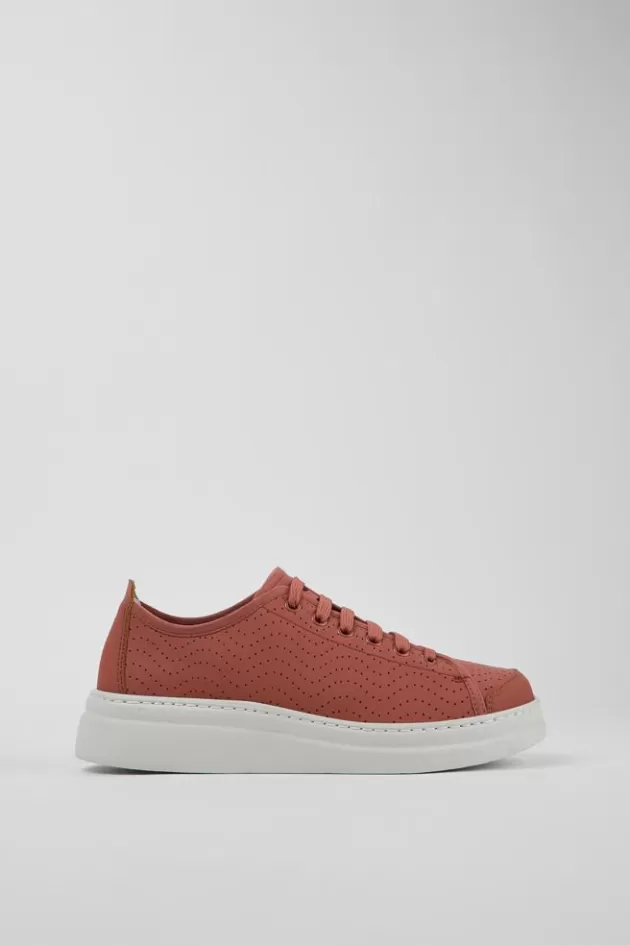 Best Sale Camper Rode Leren Sneaker Voor Dames