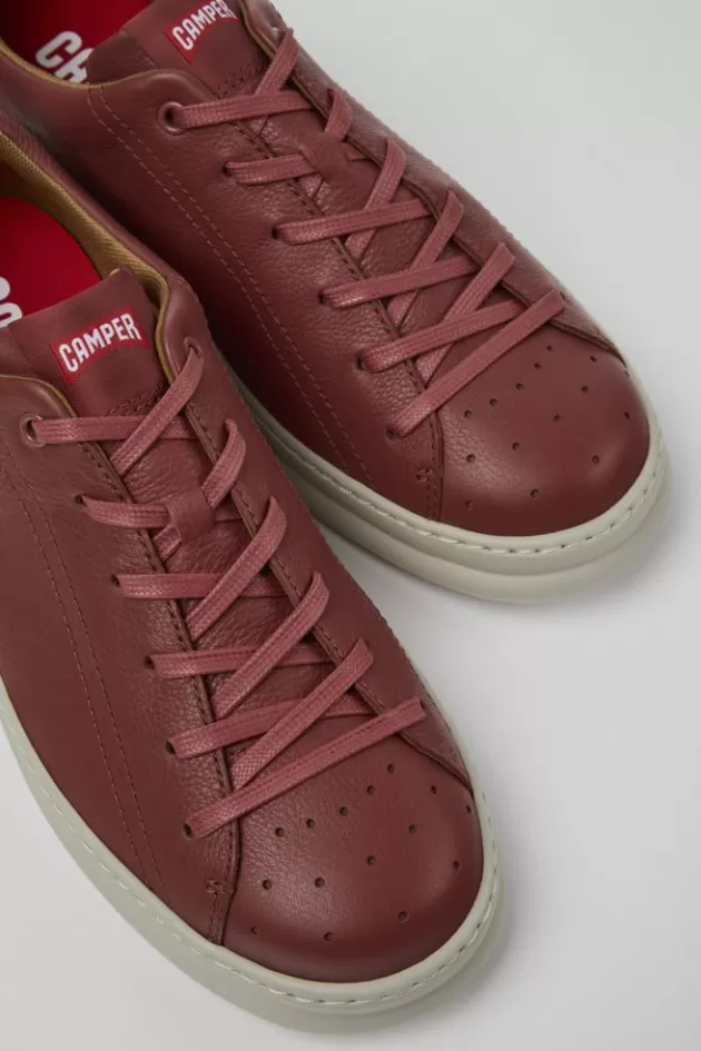 Fashion Camper Rode Leren Sneaker Voor Heren