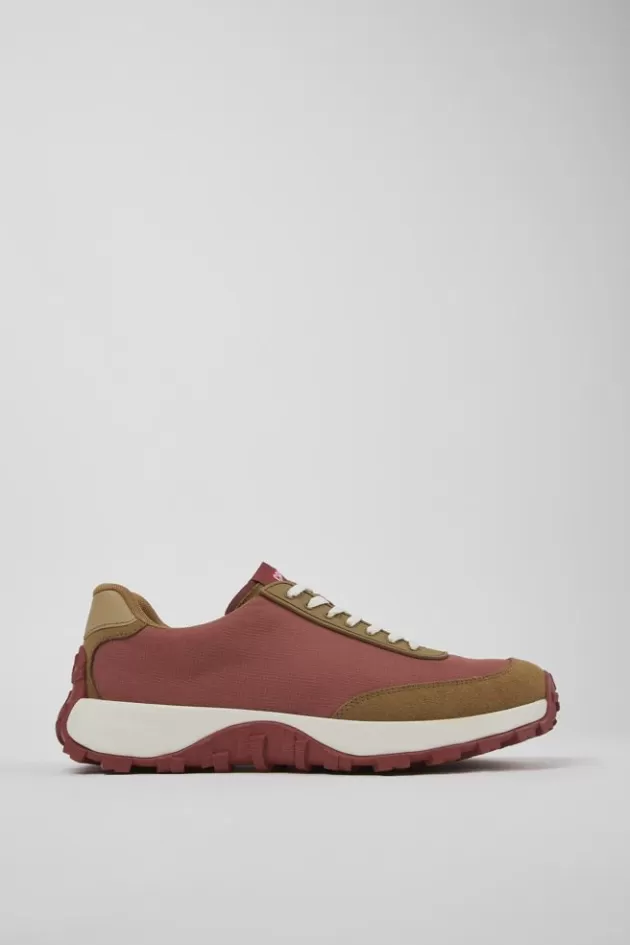 Cheap Camper Rode Sneaker Van Textiel/Nubuck Voor Heren