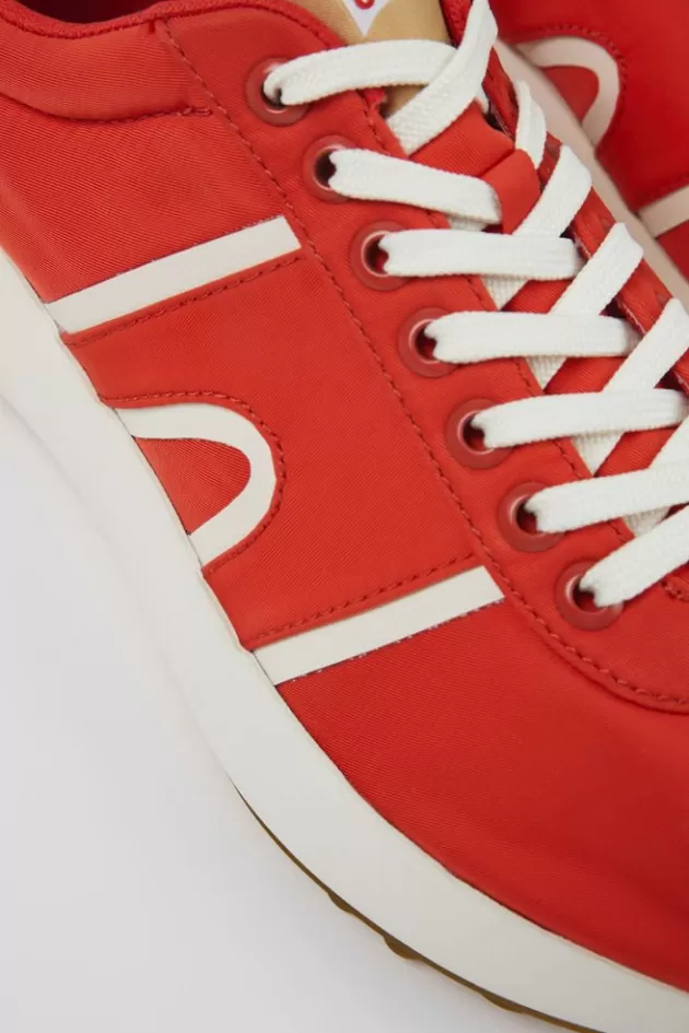 Hot Camper Rode Textiel Sneaker Voor Heren