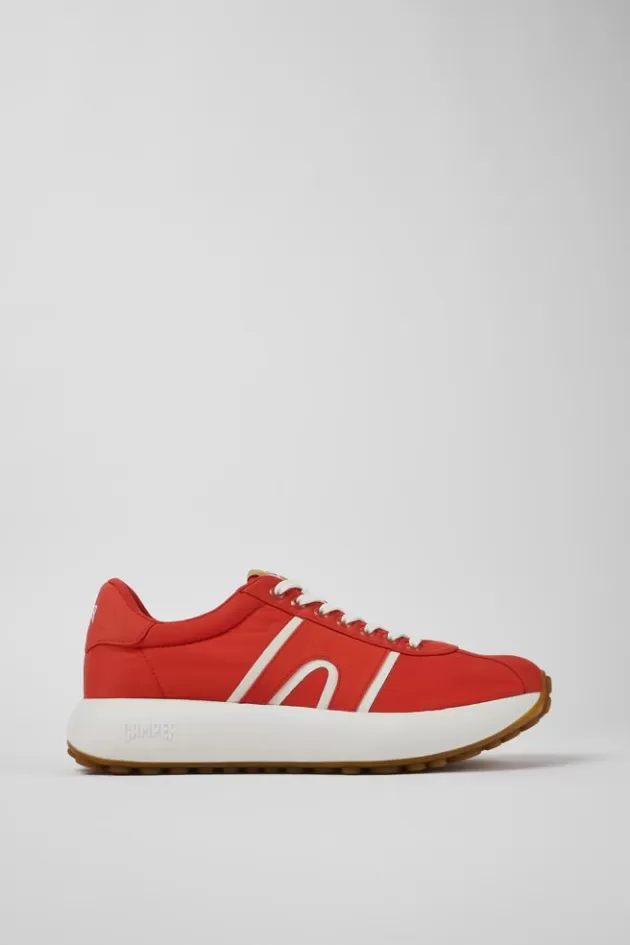 Hot Camper Rode Textiel Sneaker Voor Heren