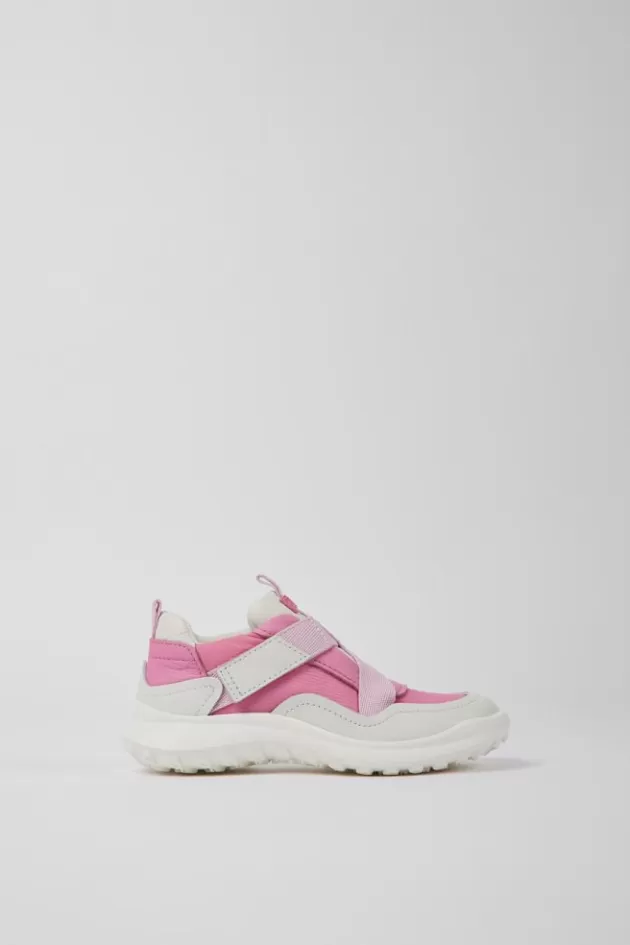 Flash Sale Camper Roze Kindersneakers Van Leer En Stof