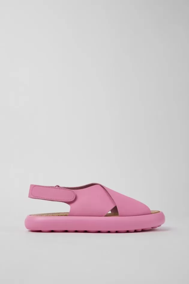 Sale Camper Roze Leren Damessandalen