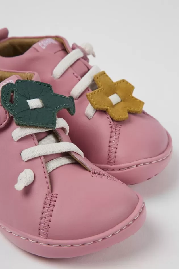 Cheap Camper Roze Leren Kinderschoenen
