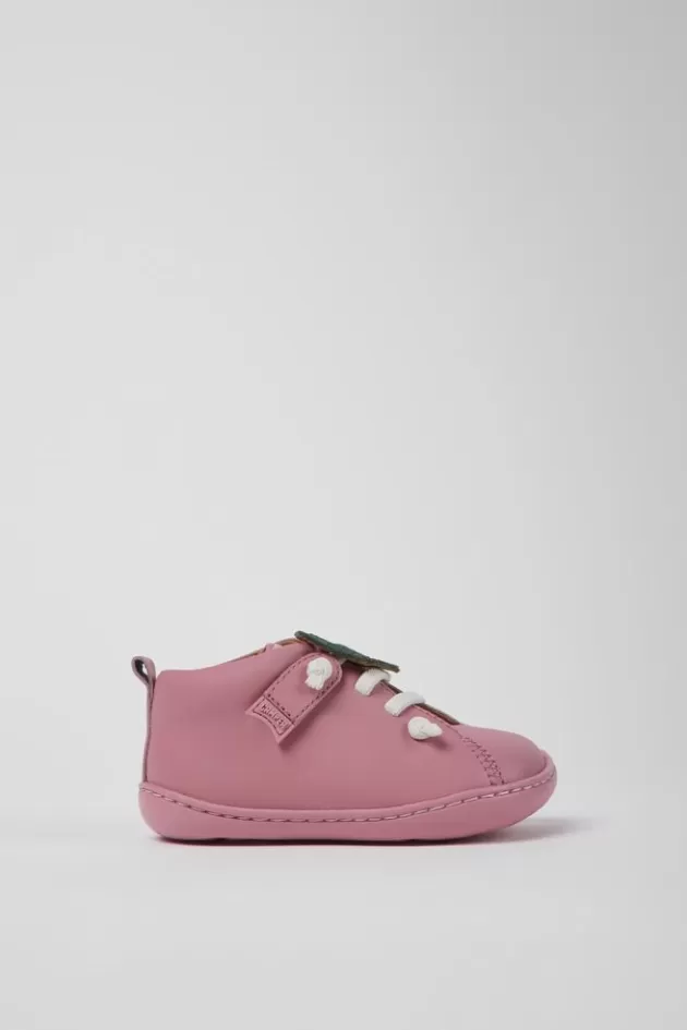 Cheap Camper Roze Leren Kinderschoenen