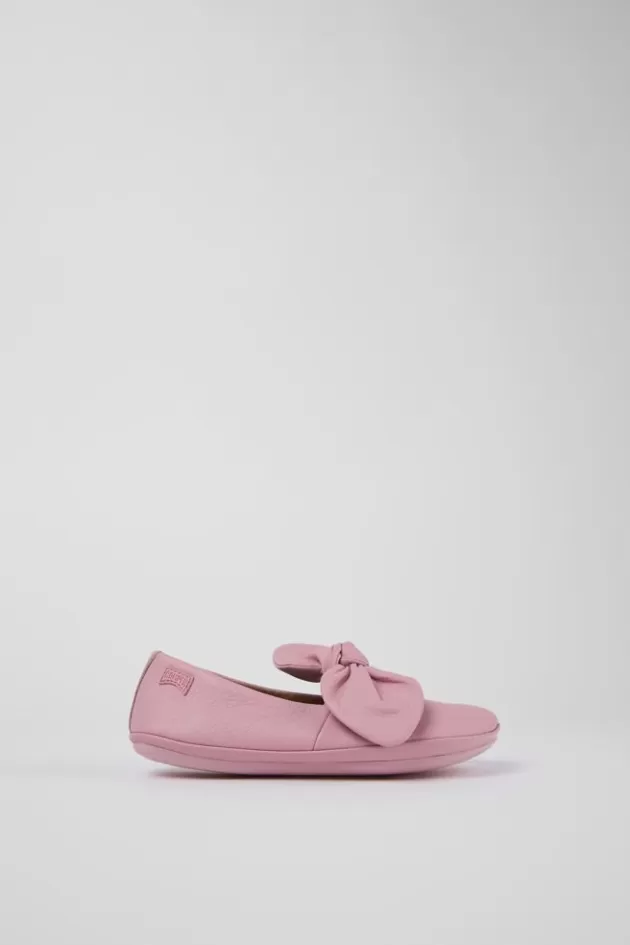 New Camper Roze Leren Mary Jane-Schoenen
