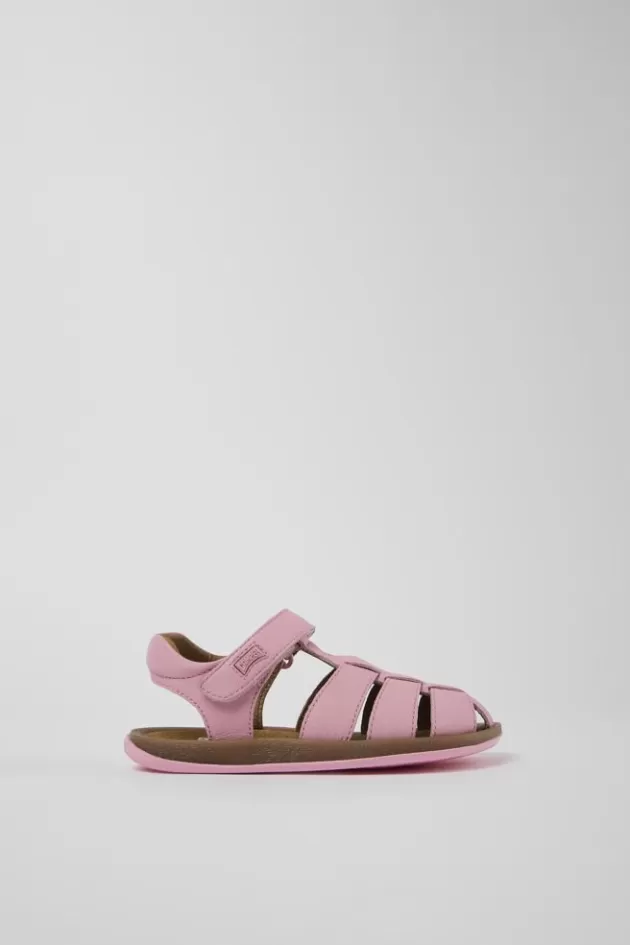 Sale Camper Roze Leren Sandaal