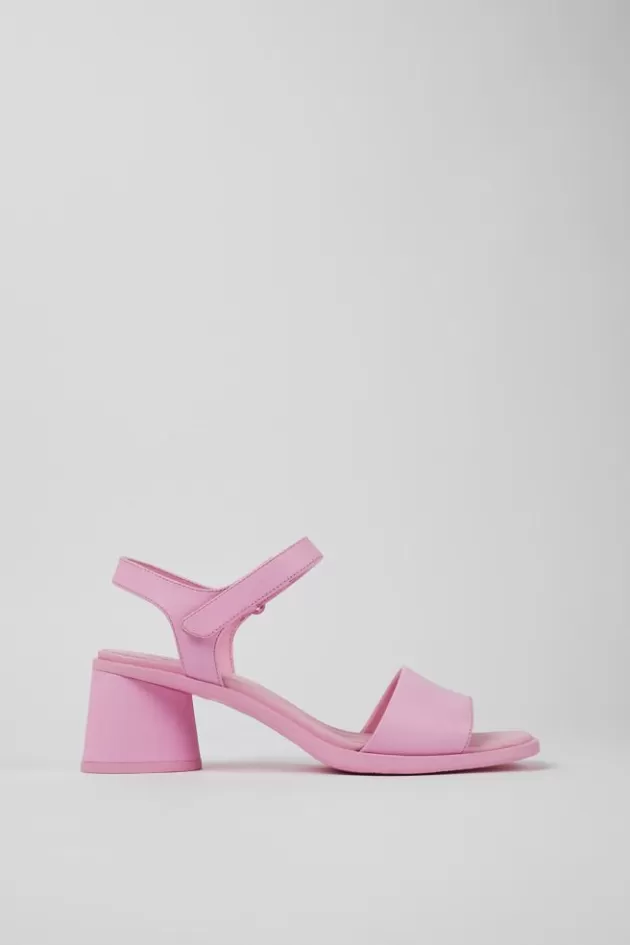 Shop Camper Roze Leren Sandaal Voor Dames