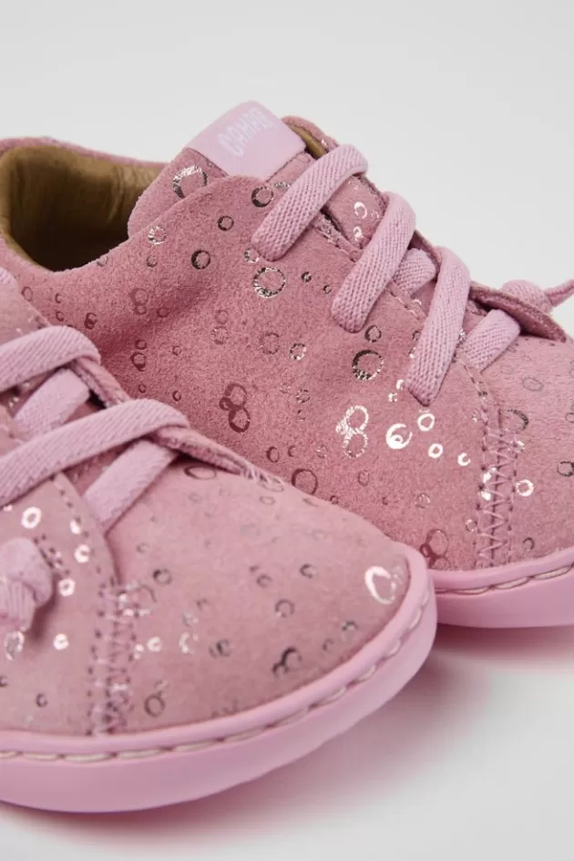 Store Camper Roze Nubuck Basketbalsneaker