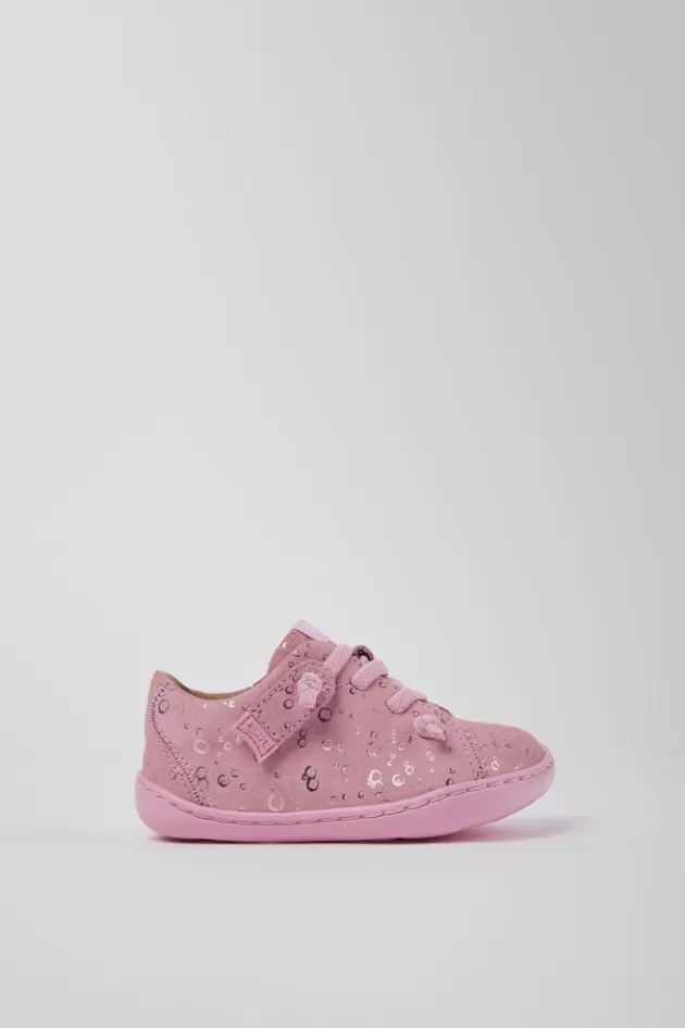 Store Camper Roze Nubuck Basketbalsneaker