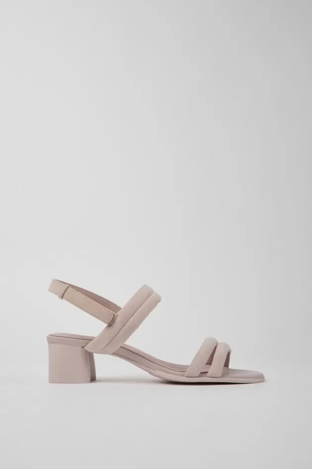 Hot Camper Roze Nubuck Damessandalen
