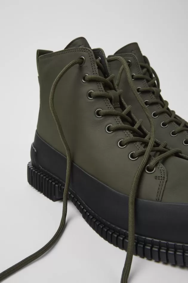 Store Camper Stijlvolle Kaki Veterboot Voor Heren