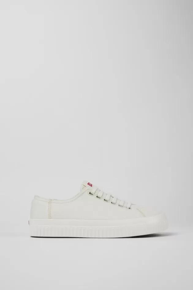 Clearance Camper Witte Damesschoenen Van Textiel