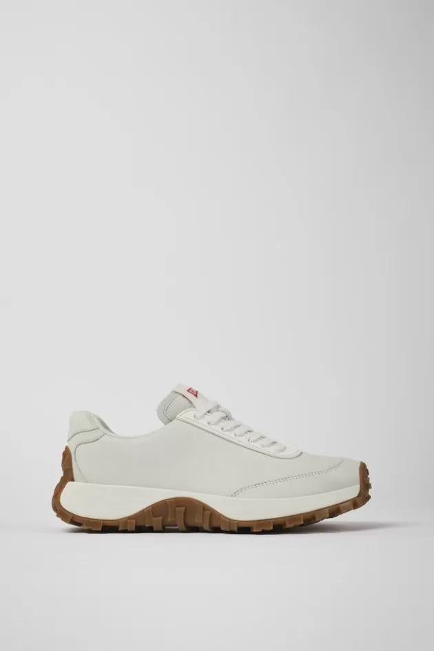 Cheap Camper Witte Damessneakers Van Ongeverfd Leer