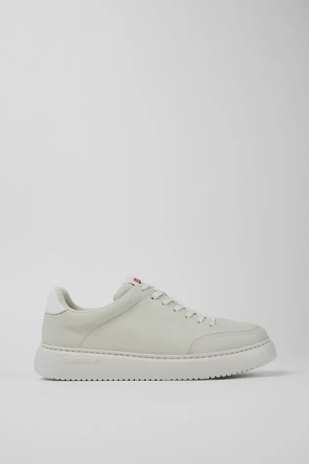 Cheap Camper Witte Herensneakers Van Ongeverfd Leer