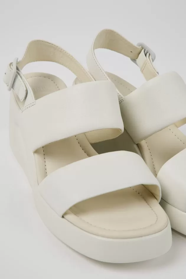 Store Camper Witte Leren Damessandalen