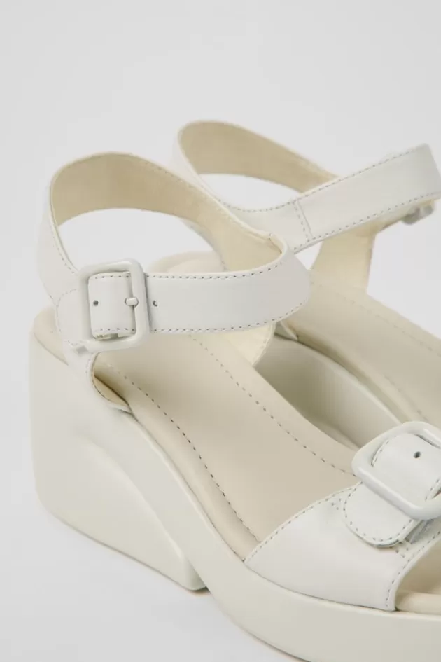 Flash Sale Camper Witte Leren Damessandalen
