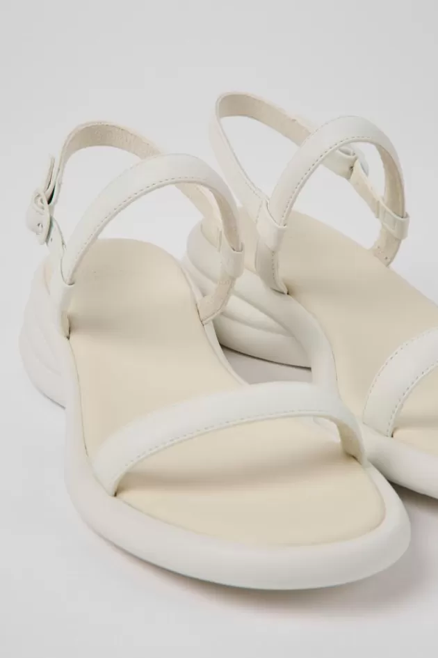 Cheap Camper Witte Leren Damessandalen