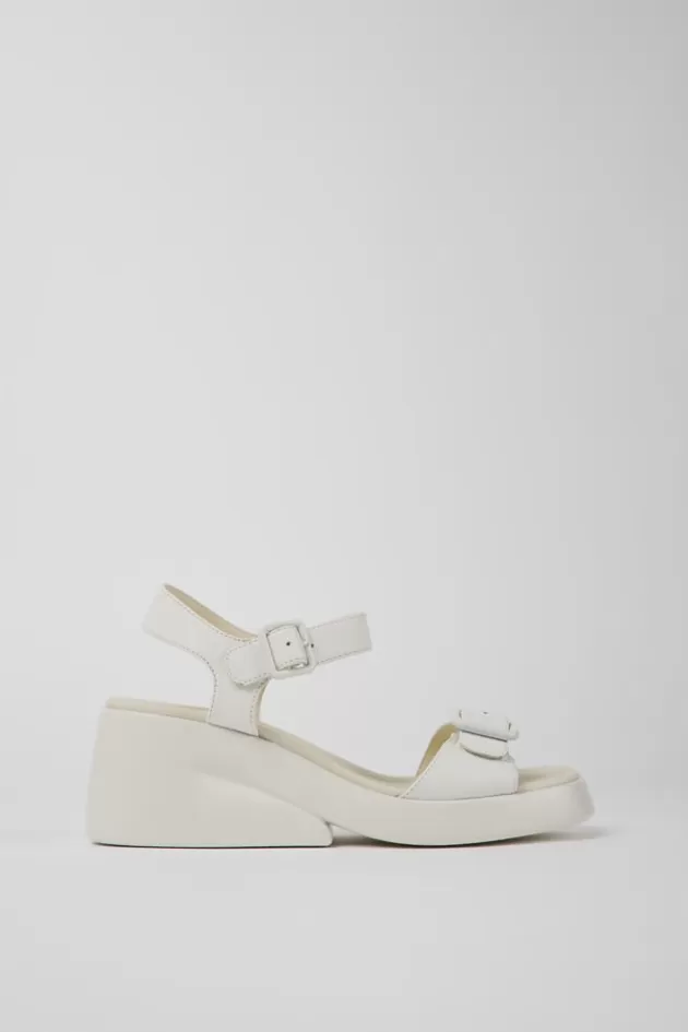 Flash Sale Camper Witte Leren Damessandalen