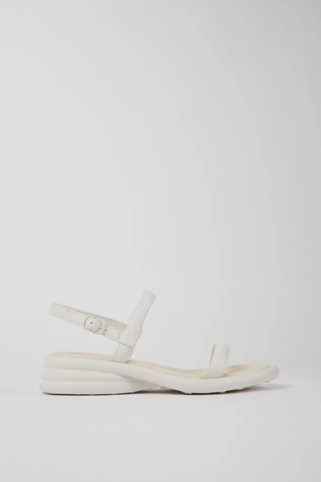 Cheap Camper Witte Leren Damessandalen