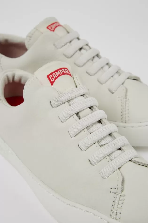 Sale Camper Witte Leren Damessneaker