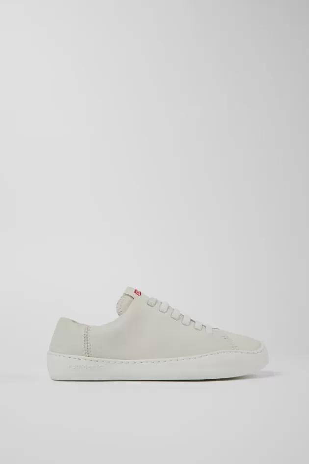Sale Camper Witte Leren Damessneaker